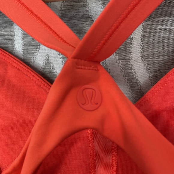 Lululemon Athletica Wrap Front Coral Bra Top Size: Small (4-6) - Picture 2 of 3